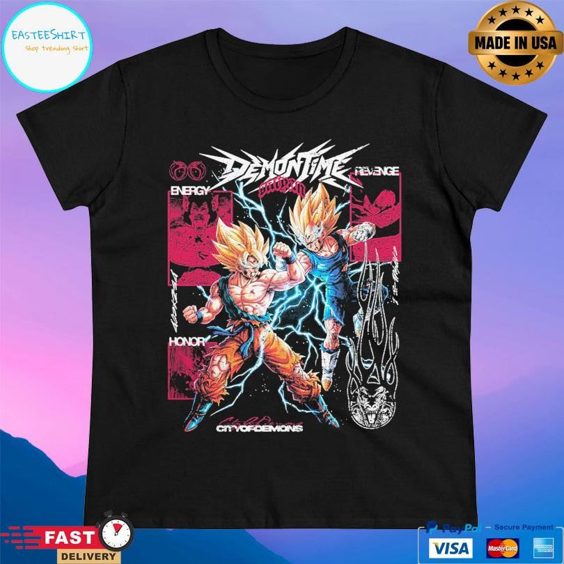 City Of Demons Goku Vs Vegeta Energy Revenge Shirt