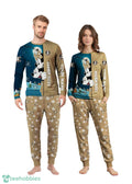 Custom Name Anaheim Ducks Cartoon Mouse Couple Christmas Matching Pajamas Set