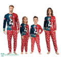 Custom Name Atlanta Hawks Cartoon Mouse Couple Christmas Matching Pajamas Set