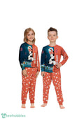 Custom Name Boston Red Sox Cartoon Mouse Couple Christmas Matching Pajamas Set