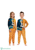 Custom Name New York Mets Cartoon Mouse Couple Christmas Matching Pajamas Set