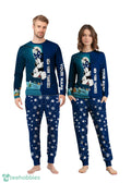 Custom Name New York Yankees Cartoon Mouse Couple Christmas Matching Pajamas Set