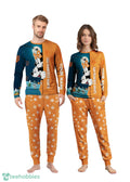 Custom Name San Francisco Giants Cartoon Mouse Couple Christmas Matching Pajamas Set