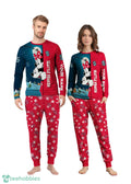 Custom Name Seattle Kraken Cartoon Mouse Couple Christmas Matching Pajamas Set