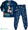 Custom Name Tampa Bay Rays Cartoon Mouse Couple Christmas Matching Pajamas Set
