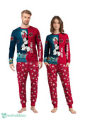 Custom Name Utah Jazz Cartoon Mouse Couple Christmas Matching Pajamas Set