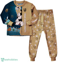 Custom Name Vegas Golden Knights Cartoon Mouse Couple Christmas Matching Pajamas Set