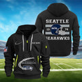 Seattle Football Custom Tactical Quarter Zip Hoodie