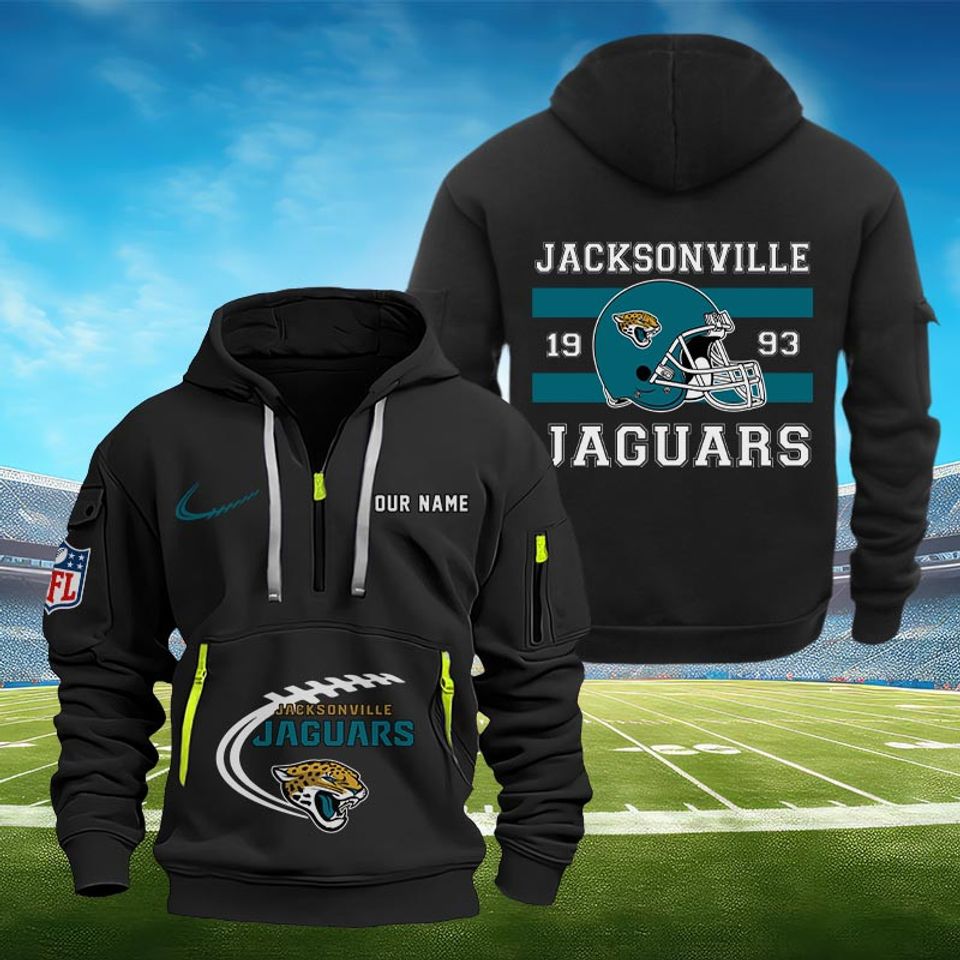 Jacksonville Custom Football Men's Tactical Quarter Zip Hoodie