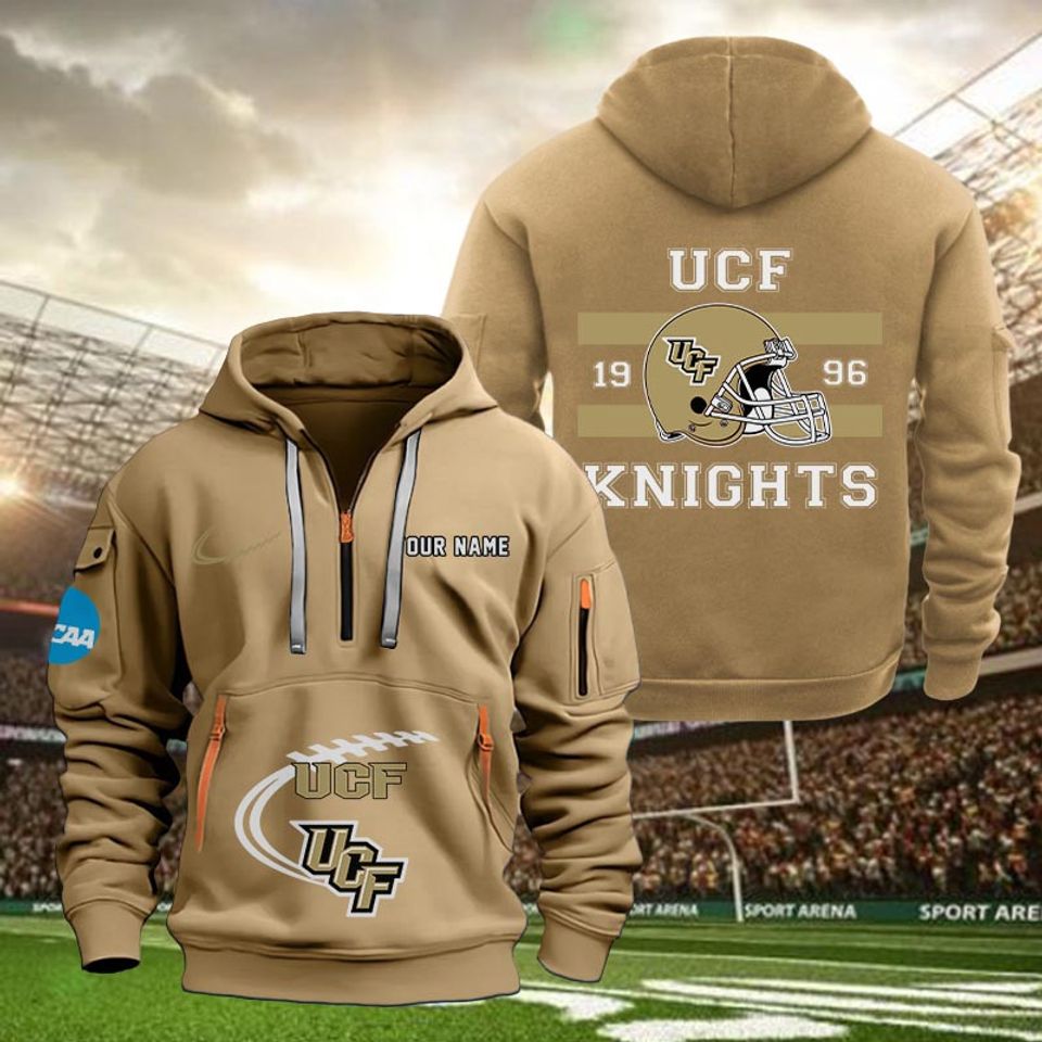 Custom Name UCF Knights Tactical Quarter Zip Hoodie