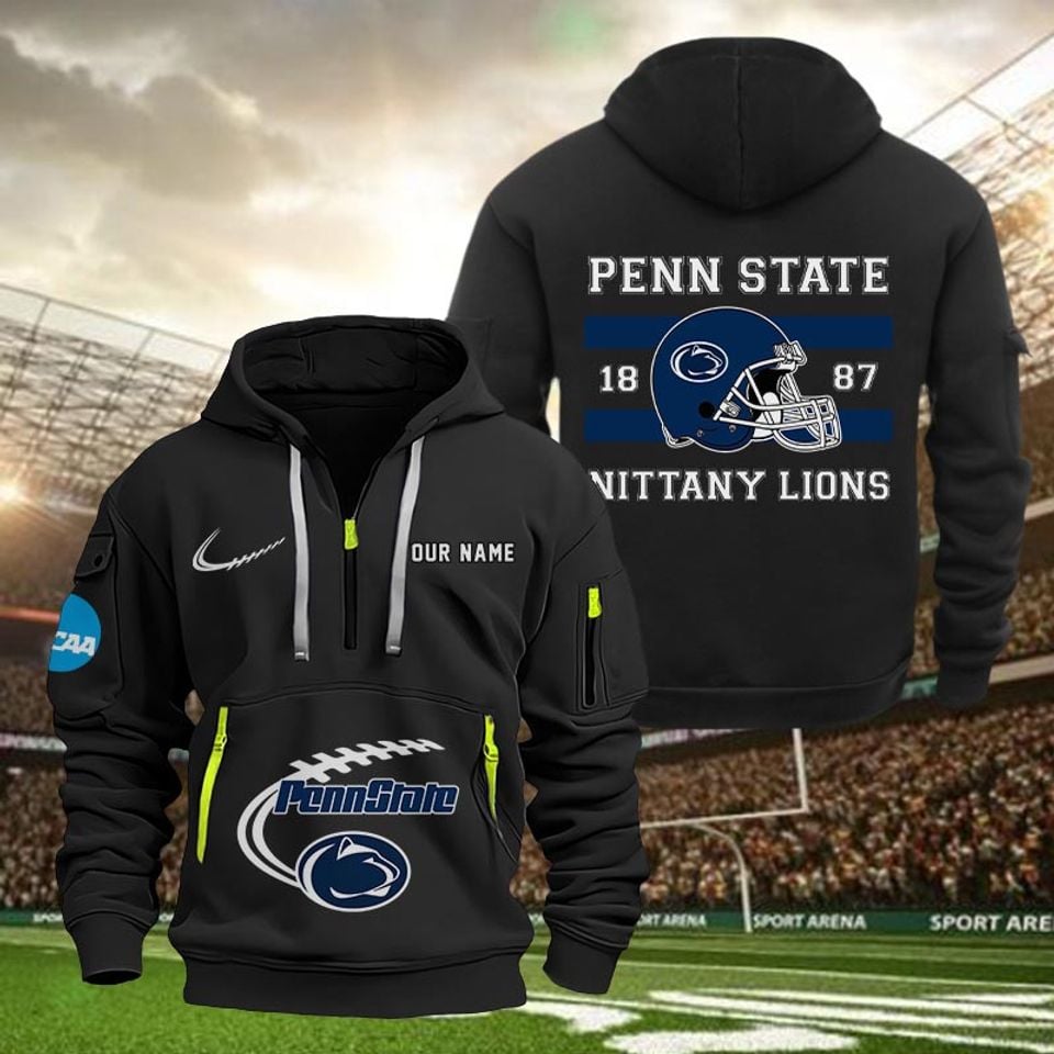 Custom Penn State Nittany Lions Tactical Quarter Zip Hoodie