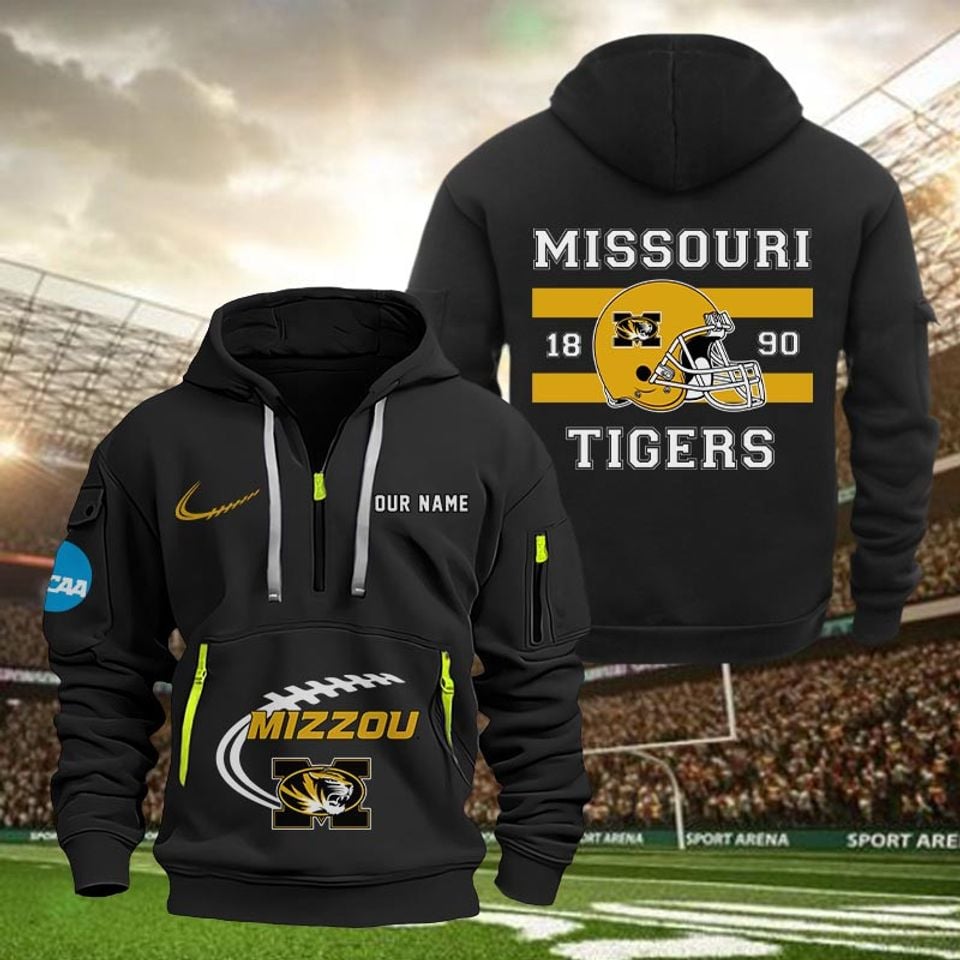 Custom Missouri Tigers Tactical Quarter Zip Hoodie