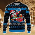 Detroit Lions Santa Claus Ugly Christmas Sweater All Printed Sweater For Fans Gift Ideas