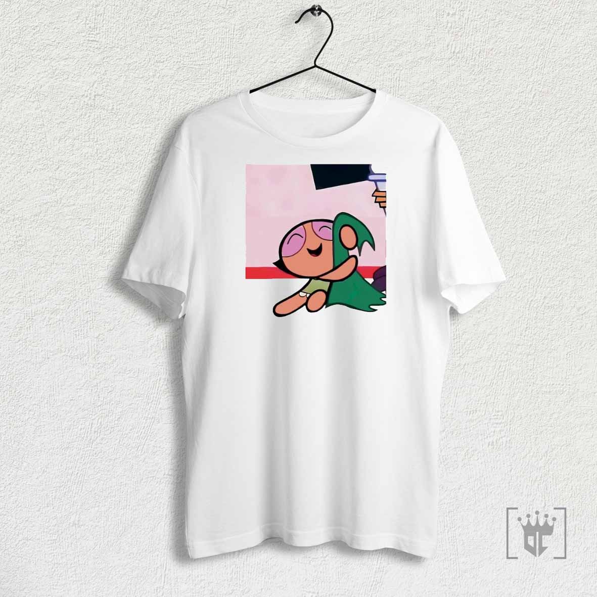 The Powerpuff Girls Buttercup Hugs The Towel Post T Shirt