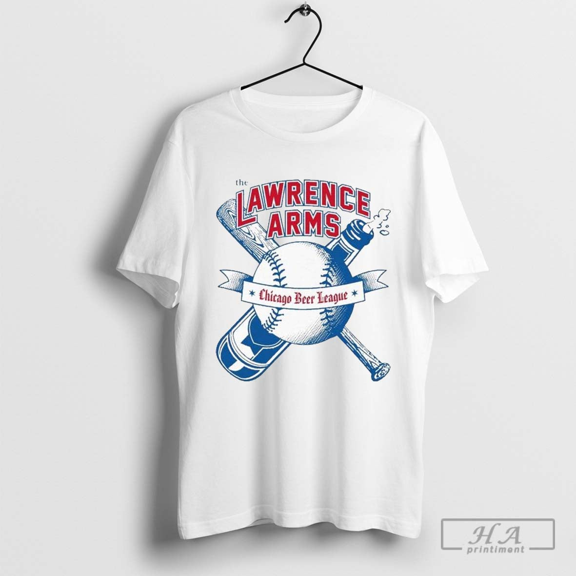 The Lawrence Arms Chicago Beer League Baseball T-shirts