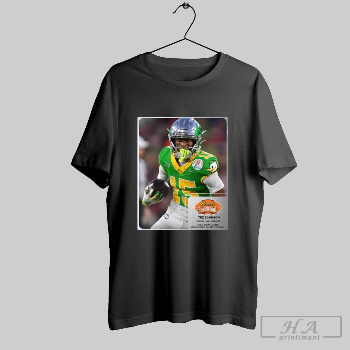The Reeses Senior Bowl Tez Johnson Senior Wr Oregon Rose Bowl Game Presented By Prudential T Shirt