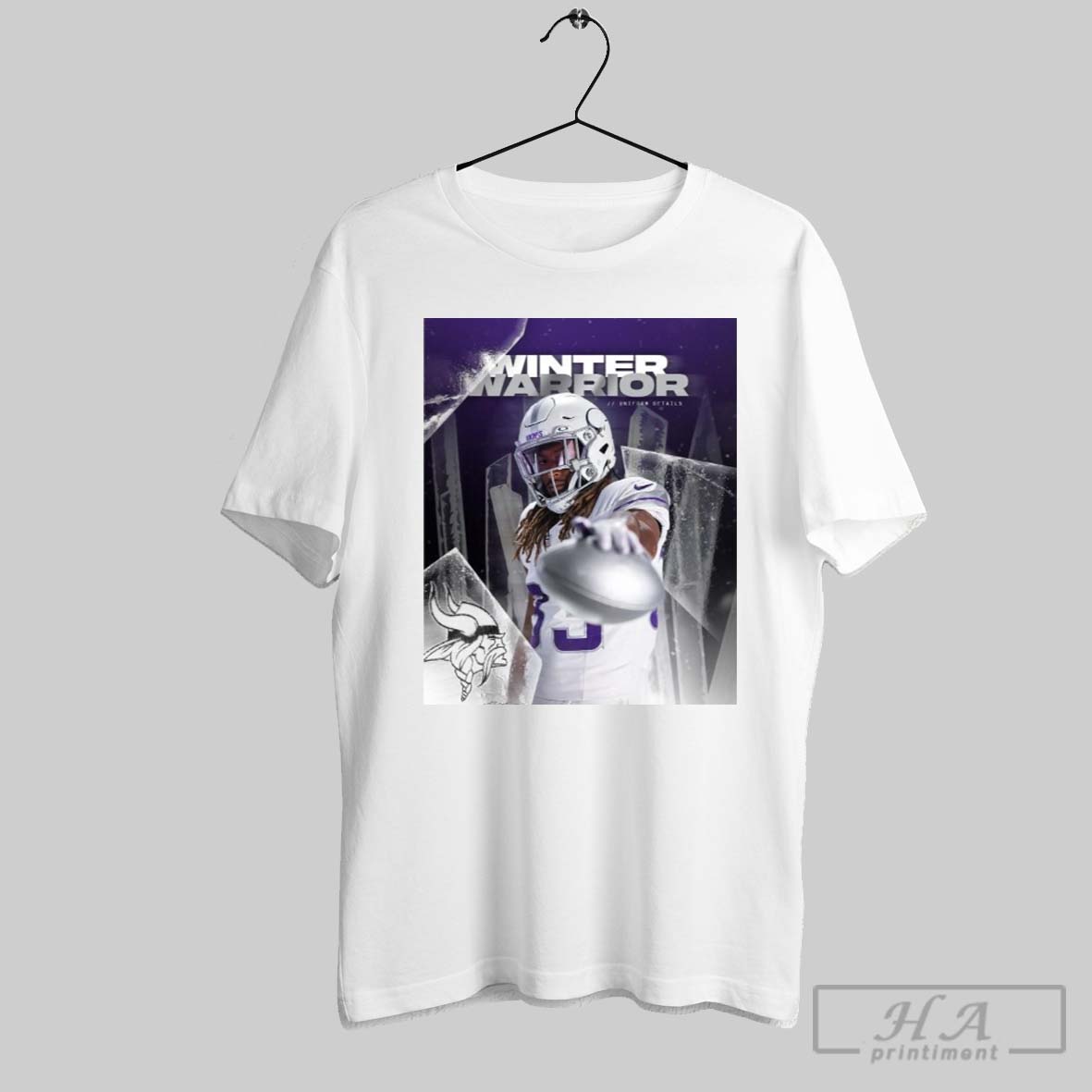 These Details Minnesota Vikings Aaron Jones Winter Warrior Uniform Details 2024 Poster T Shirt