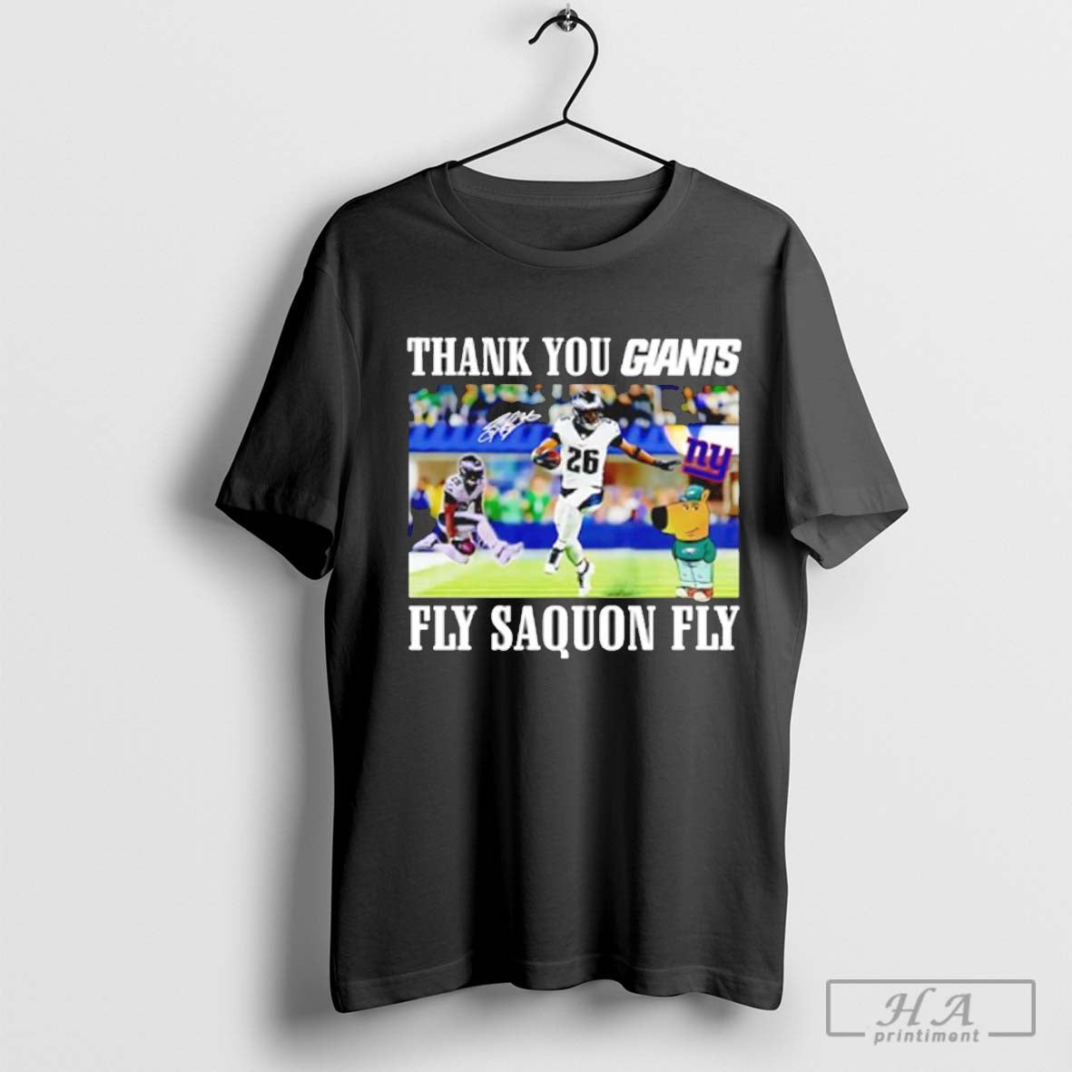 Thank You Giants Fly Saquon Barkley Fly and Chill Guy signature shirt