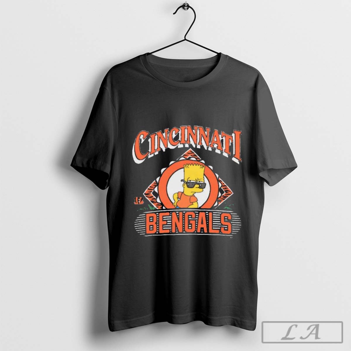 The Simpsons Bart x Cincinnati Bengals NFL Football 2024 Painting Shirt