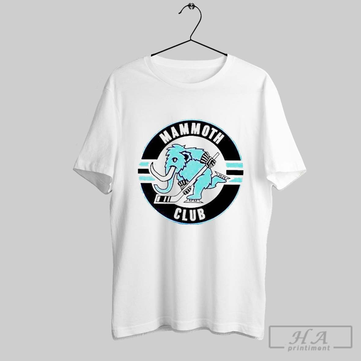 The Mammoth Club Hockey Logo T Shirt