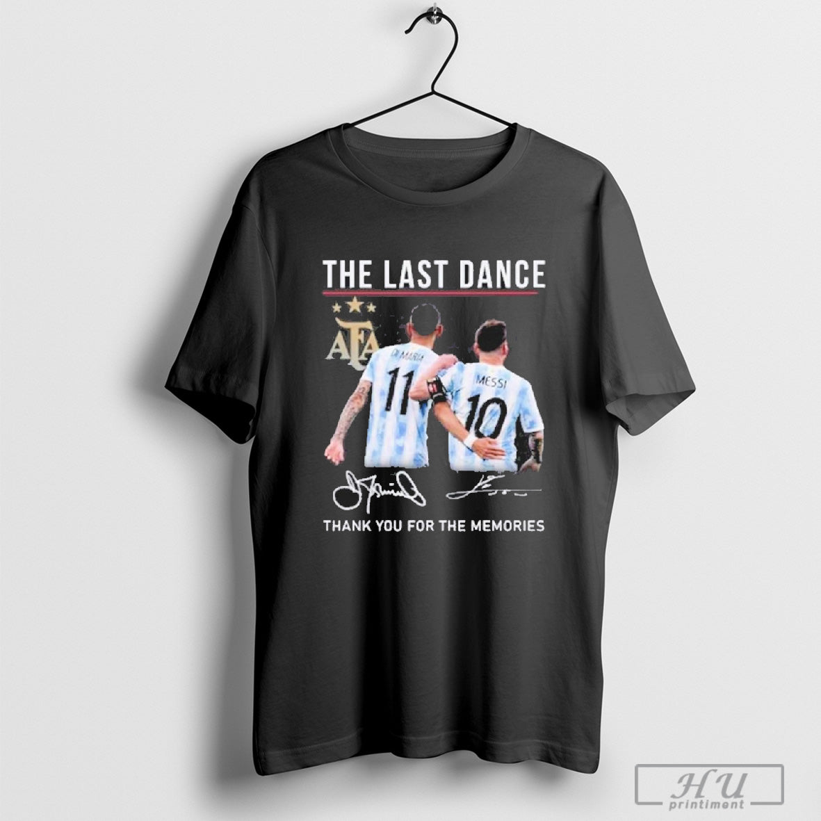 The Last Dance Messi &amp; Di Maria Thank You For The Memories T-Shirt