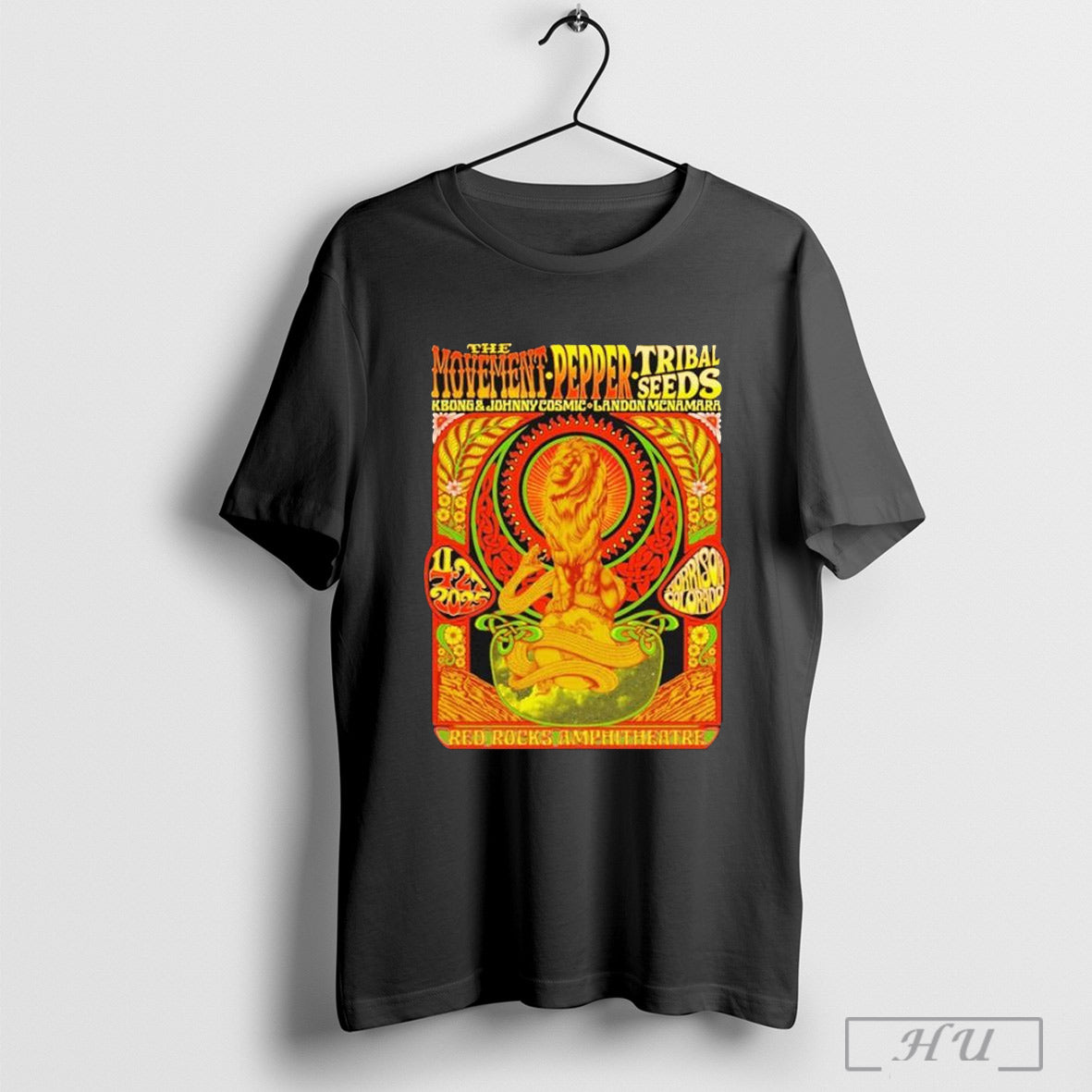The Movement Pepper 2025 Red Rocks Amphitheatre Tribal Seeds T Shirt
