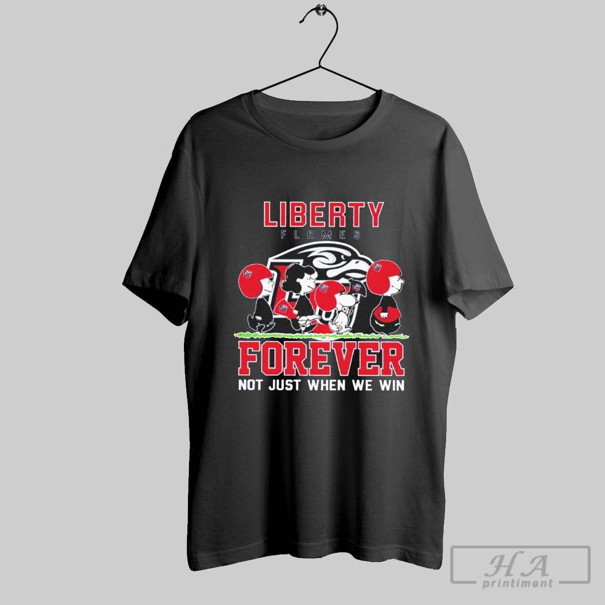The Peanut Liberty Flames Forever Not Just When We Win T Shirt