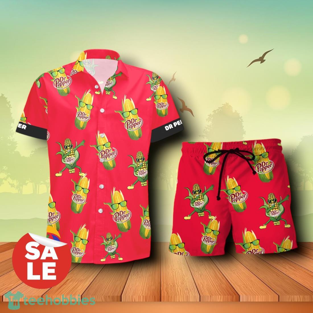 Dr Pepper Funy Combo Hawaiian Shirt & Shorts For Men Women