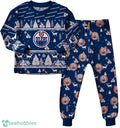 Edmonton Oilers Christmas Pattern Family Matching Pajamas Sets Best Gift For Christmas