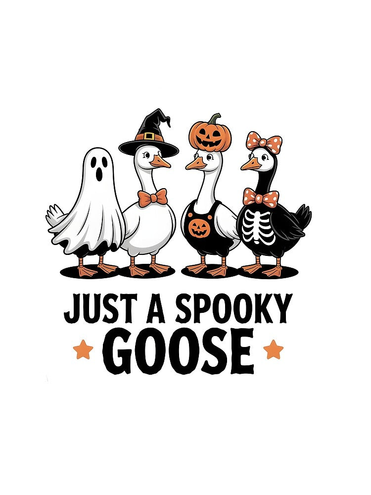 Halloween Funny Goose Shirt , Just a Spooky Goose Shirt , Halloween Shirt , Skeleton Goose Tee , Spooky Season Shirt , Spooky Tee by LotusArtShop68