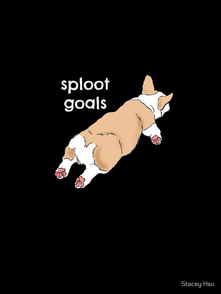 Funny Corgi Sploot by Furkid Studio