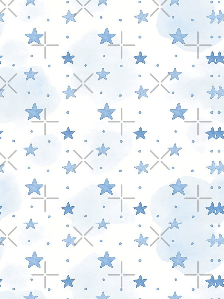 Cute Blue Star Pattern by Bonita Faye