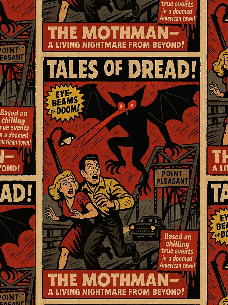 The Mothman — A Living Nightmare from Beyond! by Folk Bestiary