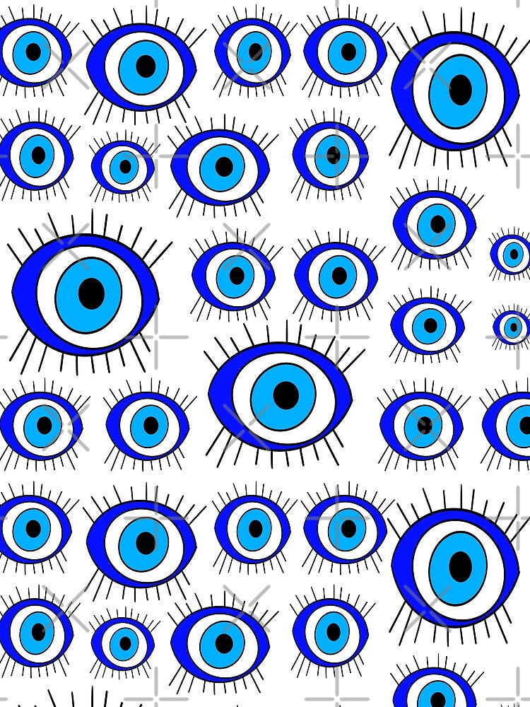 Modern Evil Eye Tallisman by French Papyrus Studio