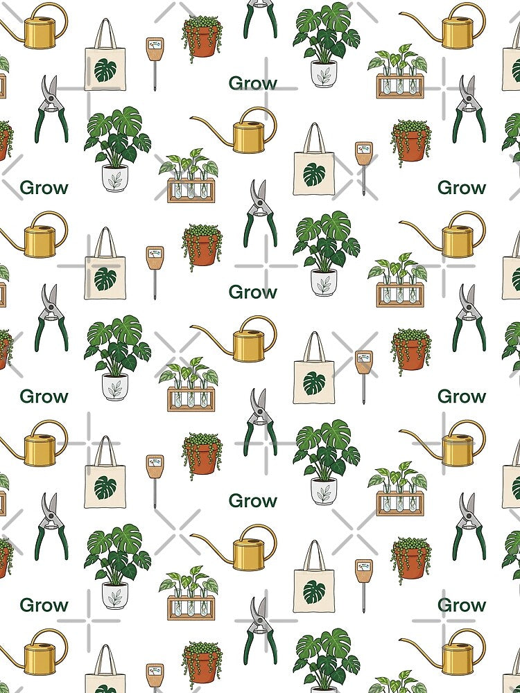 Urban Jungle Plant Parent Aesthetic Indoor Gardening Hobby Art by Osmose-Studio
