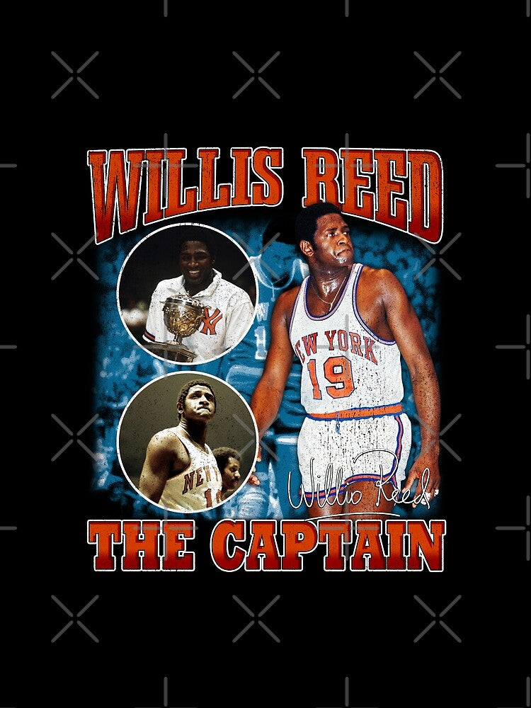 Vintage Willis Reed The Captain Basketball Legend Signature Retro 80s 90s Bootleg Rap Style by Jonas Homenick ⭐⭐⭐⭐⭐(316)