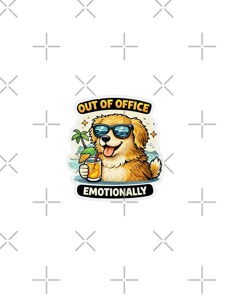 Out of Office Emotionally Goldendoodle Sticker by Gentlestate