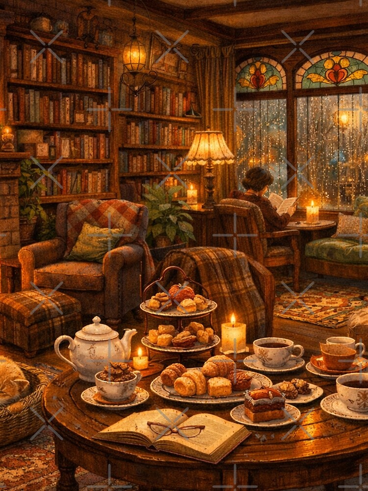 Rainy Day Bookshop Café by H A R L E I G H