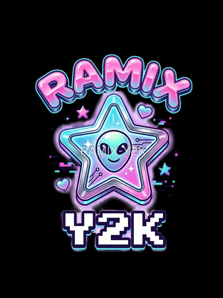 Cyber Alien Star - Kawaii Pastel Aesthetic by RAMIX-Y2K