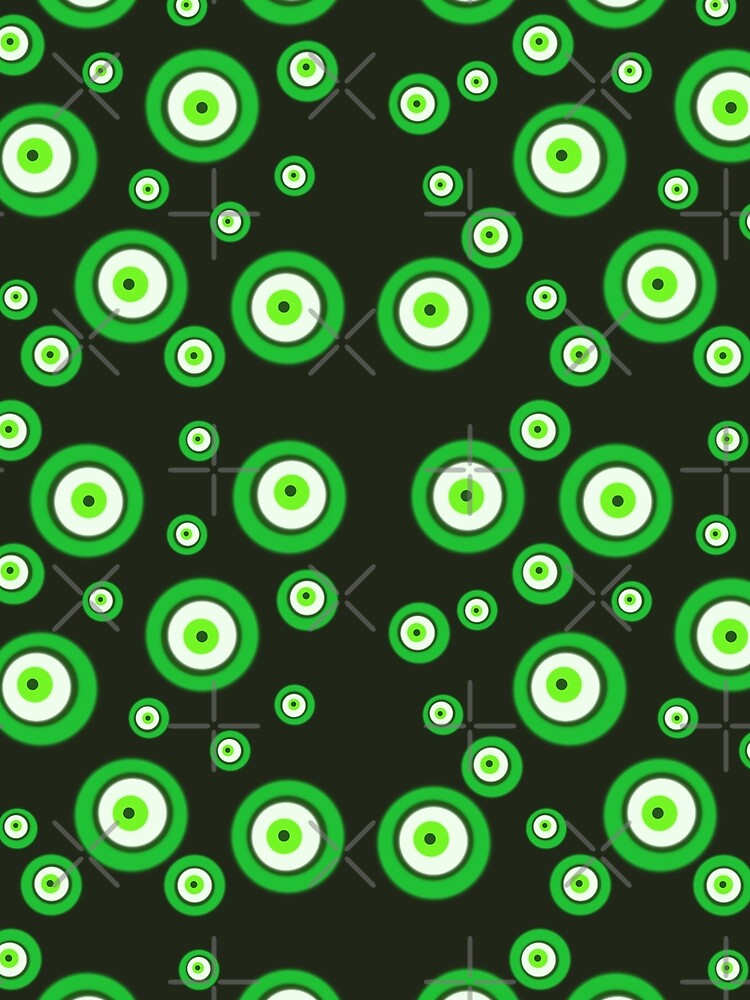 Green evil eye by StrangerThreads