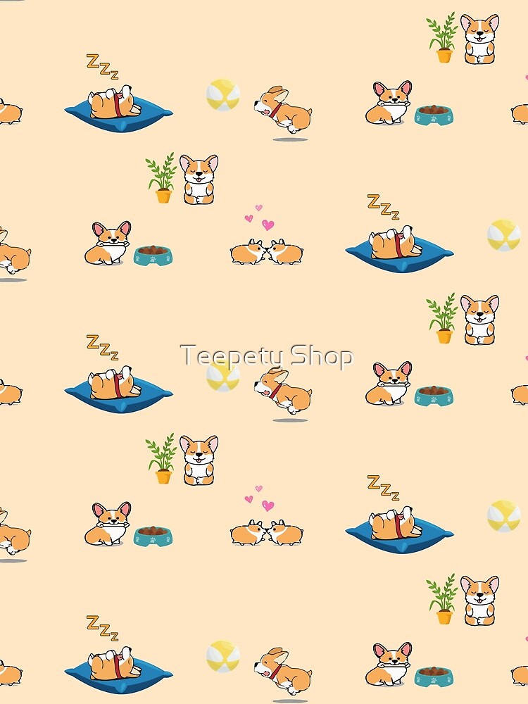 a little corgi life stickers set by Teepety Shop