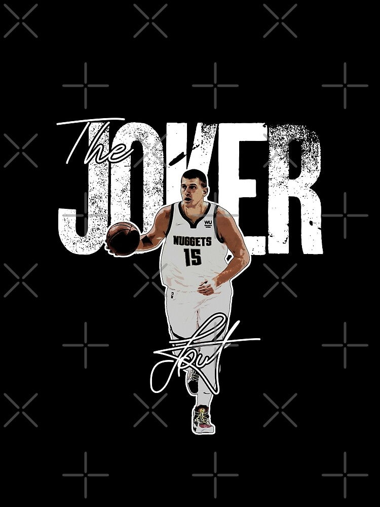 Nikola Jokic The Joker Basketball Denver Signature Vintage Retro 80s 90s Bootleg Rap Style by Isabella Heller ⭐⭐⭐⭐⭐(316)