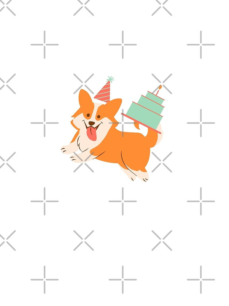Cute dog birthday corgi by CapriCreatives