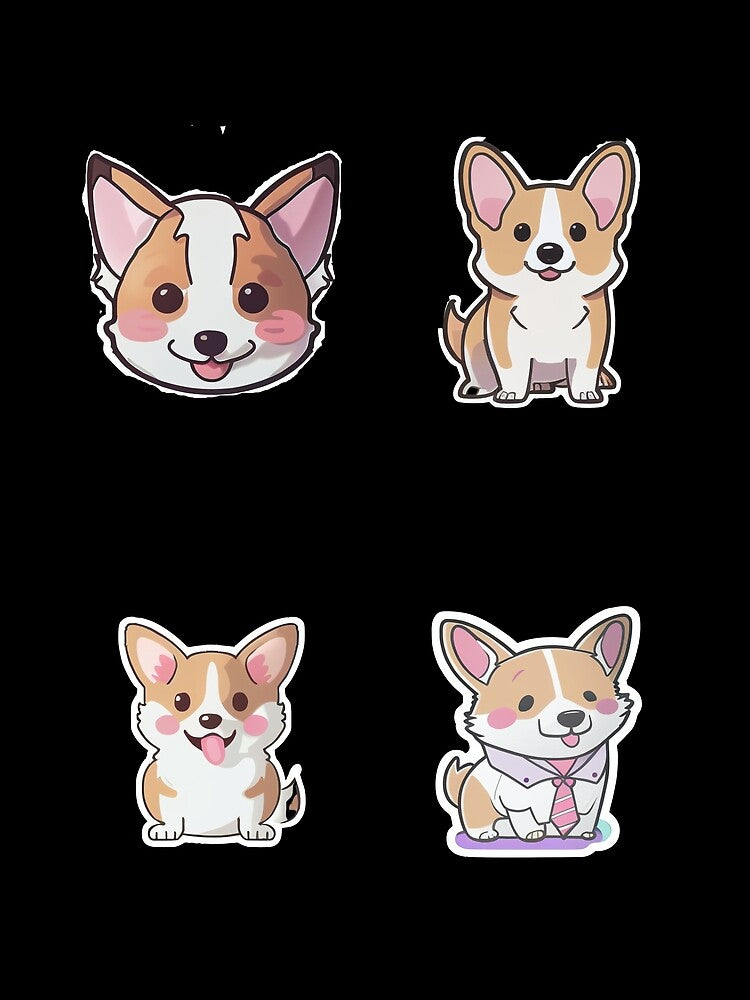 Corgi Sticker Pack by MidJourneymen