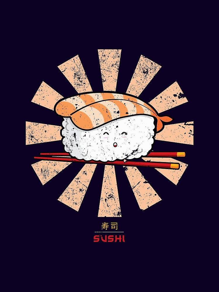 Happy Sushi Retro Japanese by Nova5