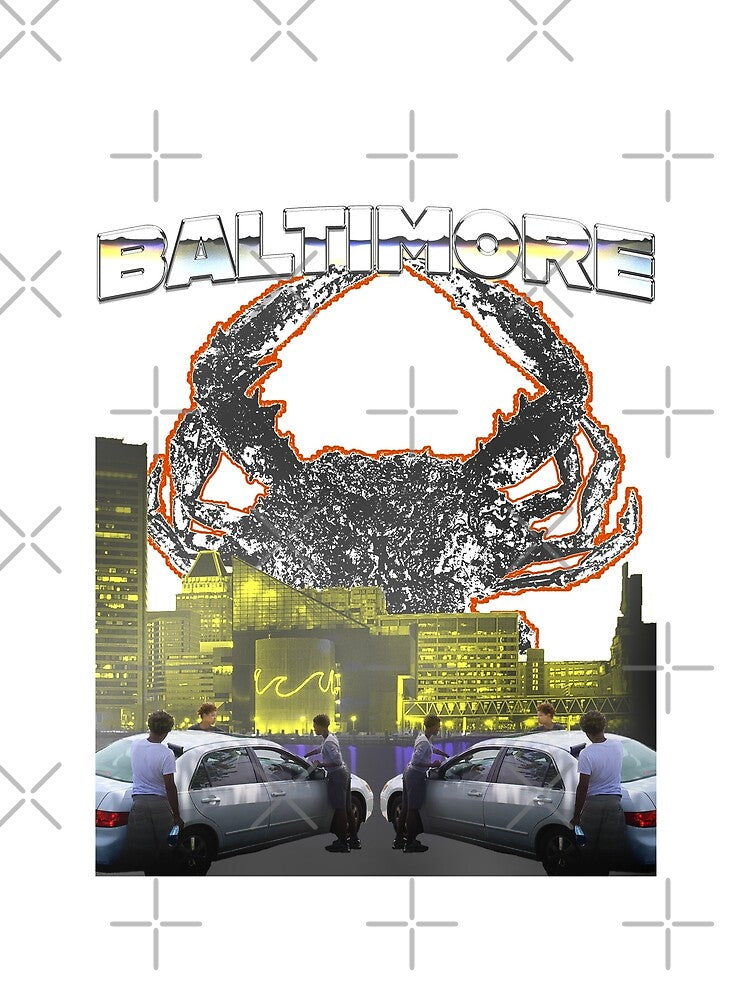 Baltimore Skyline Vintage 90s Bootleg Style by teejam