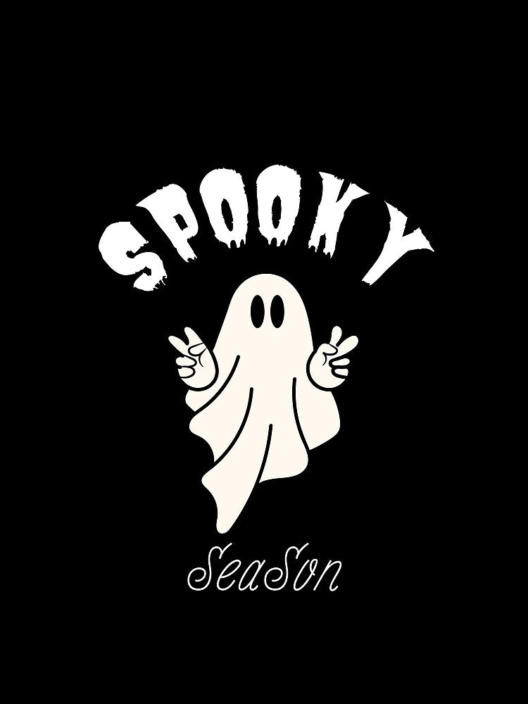 Spooky Season, Retro funny Halloween, Ghost Halloween, Pumpkin Fall Autumn, Halloween Ghost by Dabbing Turtle Designs