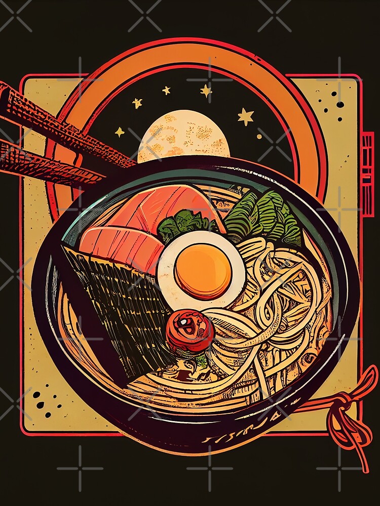 Retro Ramen Art by Rosiere Donahue ⭐️ ⭐️ ⭐️ ⭐️ ⭐️