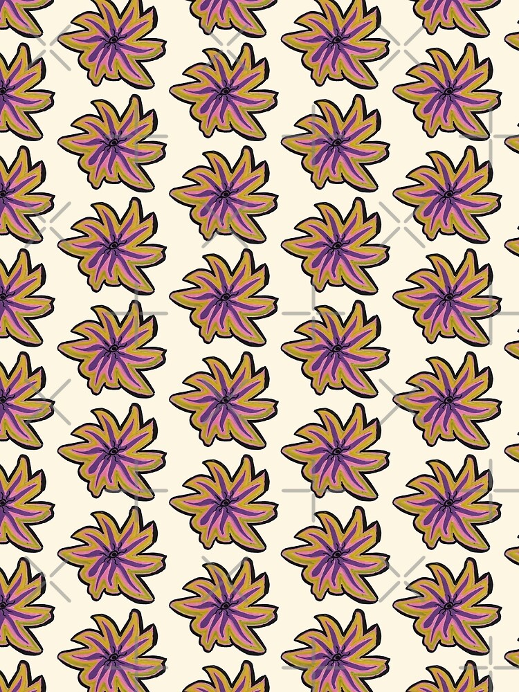 Groovy 70s Starburst Floral by energyoflove333