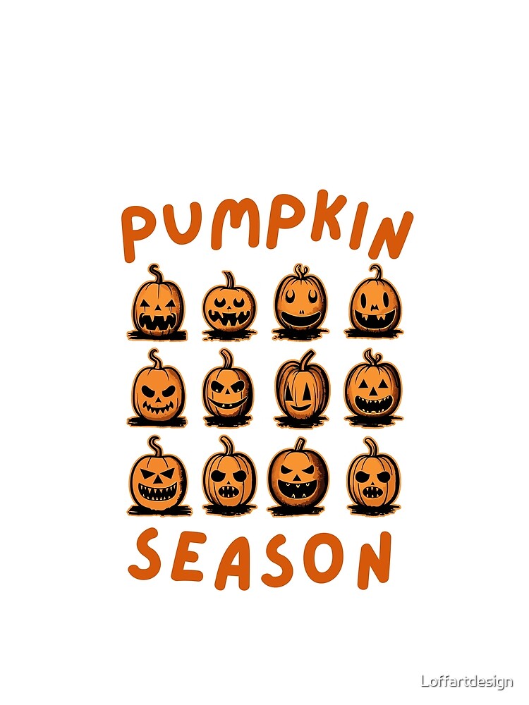 Pumpkin Season -Halloween pumpkin faces by Loffartdesign